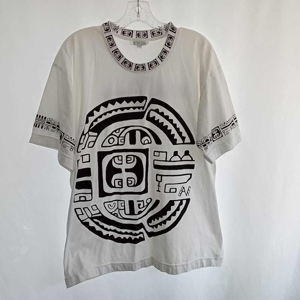 Pacific Line Tahiti Bora Bora Shirt Size Large